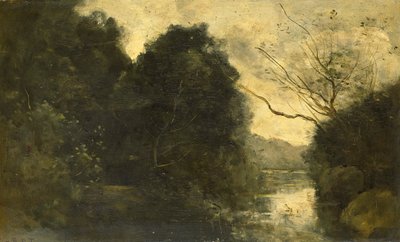 Bosvijver de Jean Baptiste Camille Corot